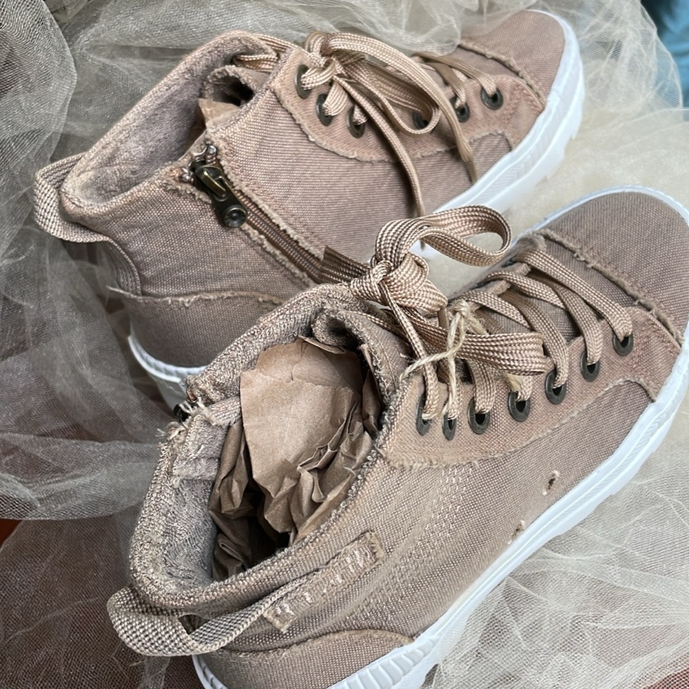 ❤️ BLOWFISH MALIBU 4 earth high top zippered tennis shoes sneakers size 8 - Picture 3 of 8